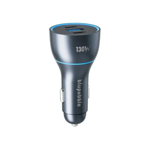 NaviPower130 Fast charging 130W Aluminum Car Charger 2 USB-C Ports 100W | 30W & QC18W